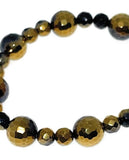 Onyx beaded bracelet crystal jewelry beaded bracelet