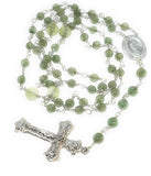 925 sterling silver jade necklace rosary healing crystal gemstone Christian spiritual fine jewelry