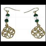 925 sterling silver 14k gold plated herkimer diamond emerald earrings metaphysical fine jewelry crystal healing gemstone