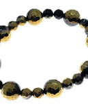 Onyx beaded bracelet crystal jewelry beaded bracelet