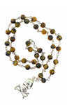 925 sterling silver skull tiger eye men’s necklace metaphysical healing fine jewelry